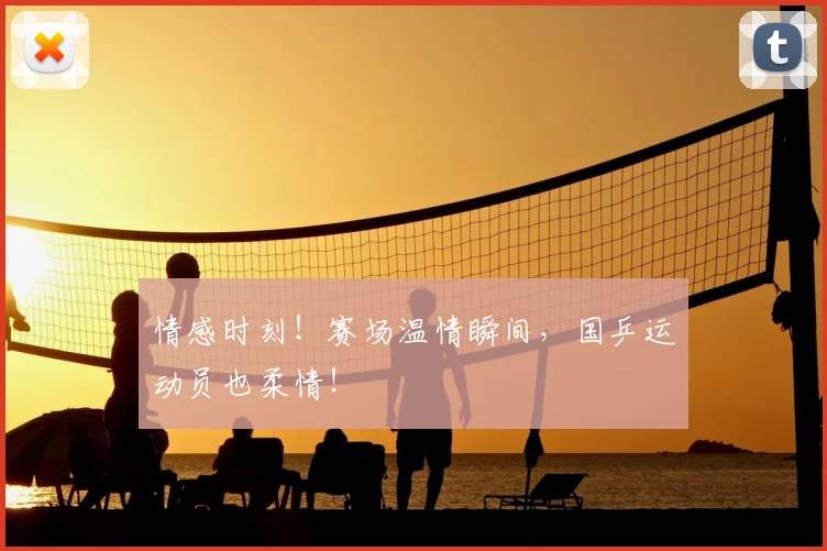 情感时刻!赛场温情瞬间,国乒运动员也柔情!